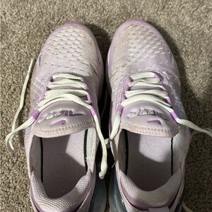 Nike Pink and White Air Max Sneakers